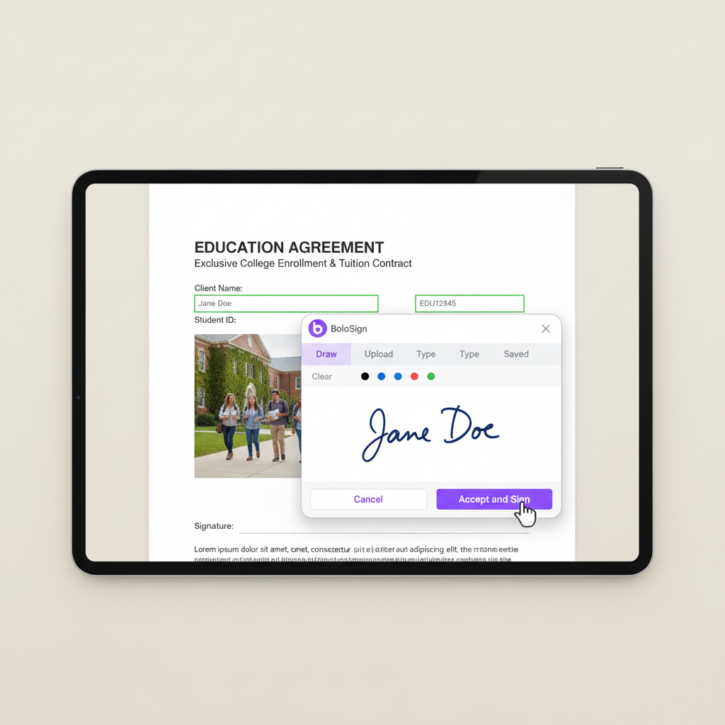 eSignature for Education by BoloSign
