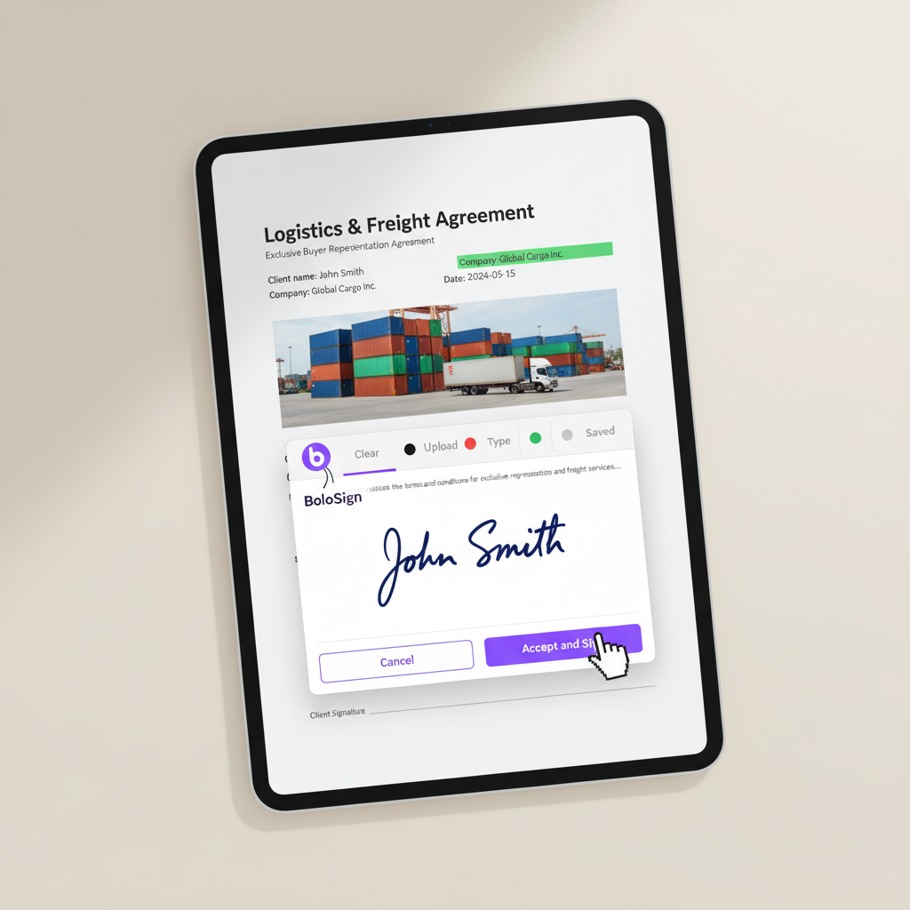 eSignature for Logistics & Freight by BoloSign