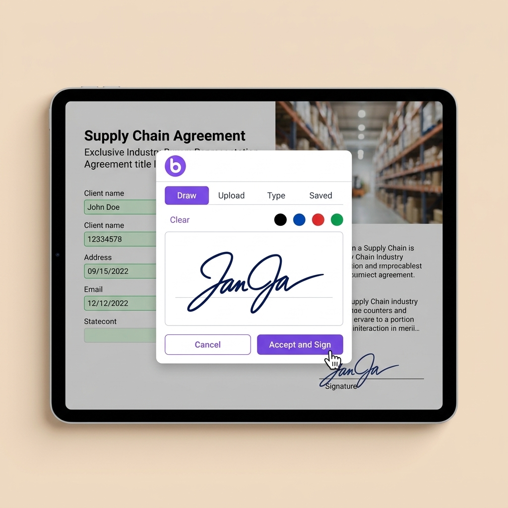 eSignature for Supply Chain by BoloSign