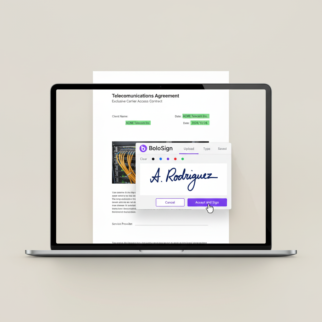 eSignature for Telecommunications by BoloSign